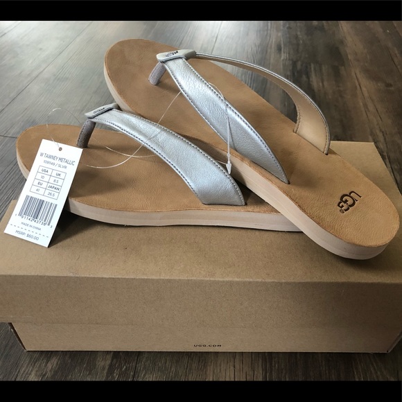 ugg tawney flip flop silver